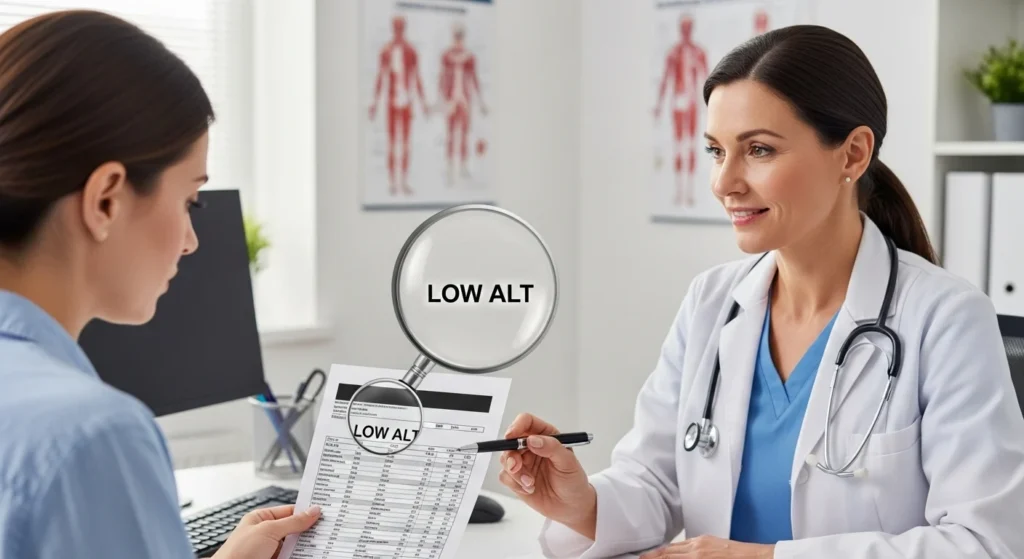 what does low alt mean in a blood test