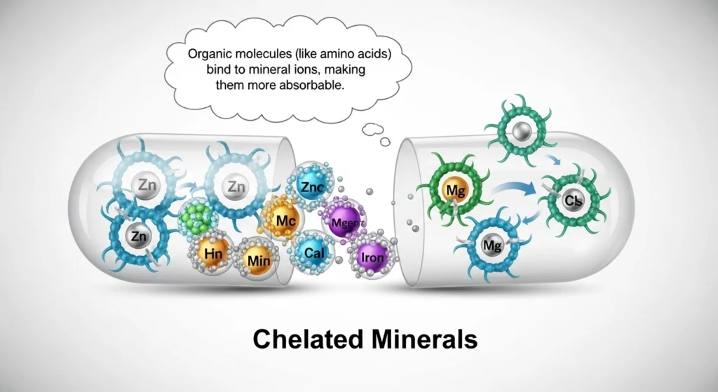 what does chelated mean in vitamins