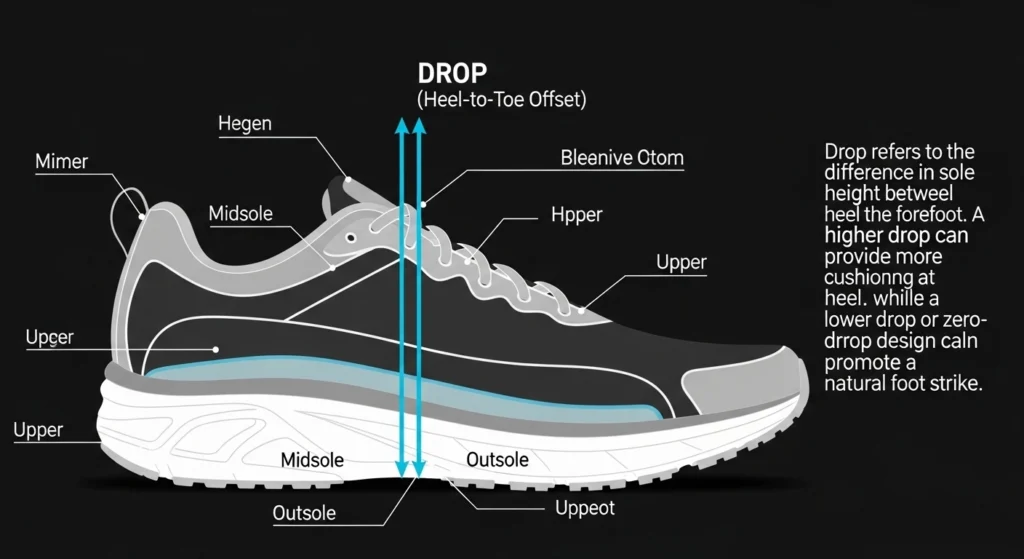 what does drop mean in running shoes