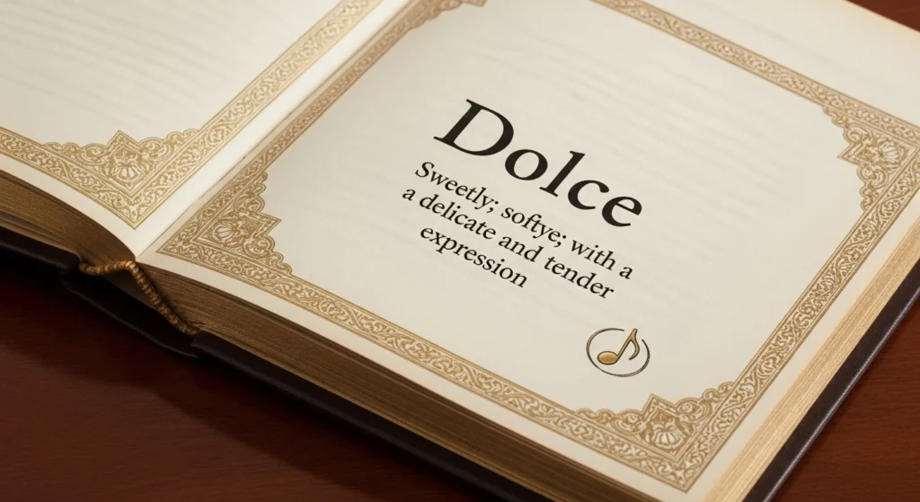 what does dolce mean in music