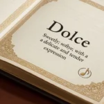 what does dolce mean in music